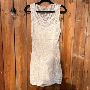 Express Cream lace dress